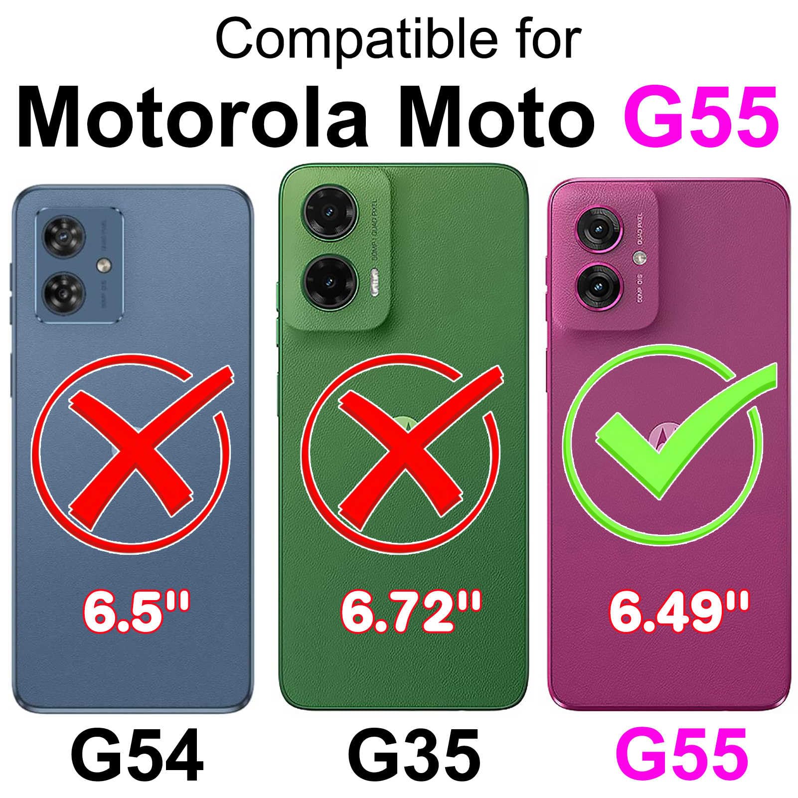 Custodia per Motorola Moto G55 5G COVER flip LIBRO