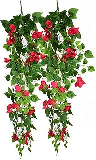 Home Bloom Beautiful Decorative Artificial Bougainvillea Flower Bush for Home décor (Pack of 2, 75 cm Tall, Pink)-picture-12