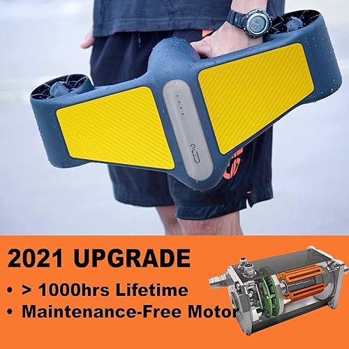 Miniatura 5 de G GENEINNO Hélices dobles para motoneta subacuática con 2 velocidades compatibles con GoPro