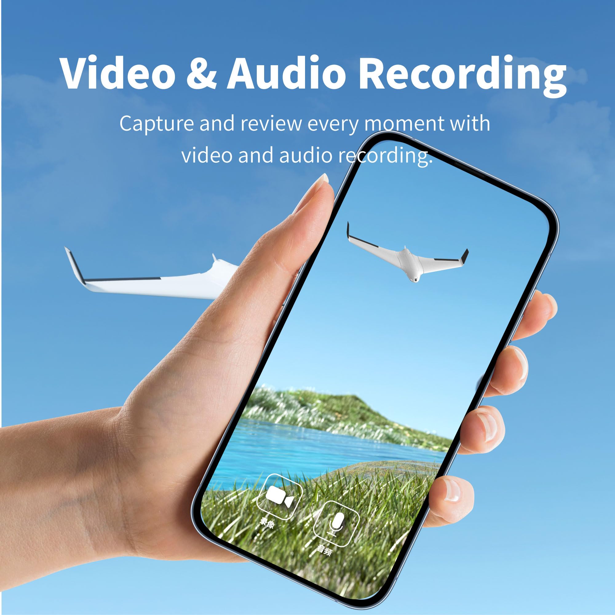 RunCam WiFiLink2 - Sistema digitale 1080P60FPS HD FPV con fotocamera Micro FPV e modulo trasmettitore VTX per monitor FPV su dispositivi mobili ad ala fissa RC auto RC Hobby (basato su OpenIPC)