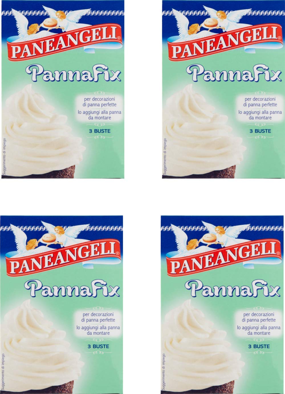 Paneangeli"Pannafix" Paneangeli Pannafix 30g - 1.06oz - 3 sachets of 10g each in box - (Pack of 4) [ Italian Import ]