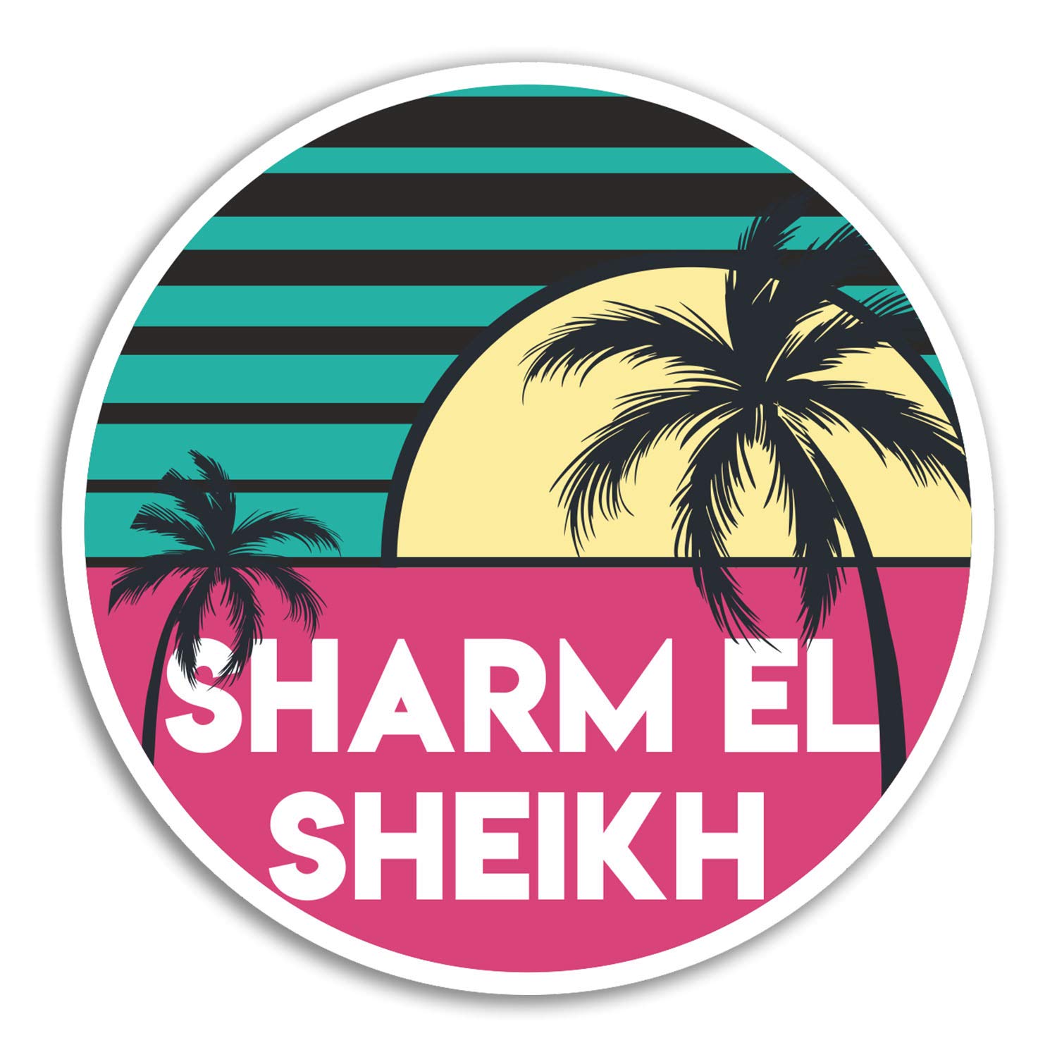 2 x 10cm Sharm El Sheikh Vinyl Stickers - Egypt Sticker Laptop Luggage #18649 (10cm Wide)