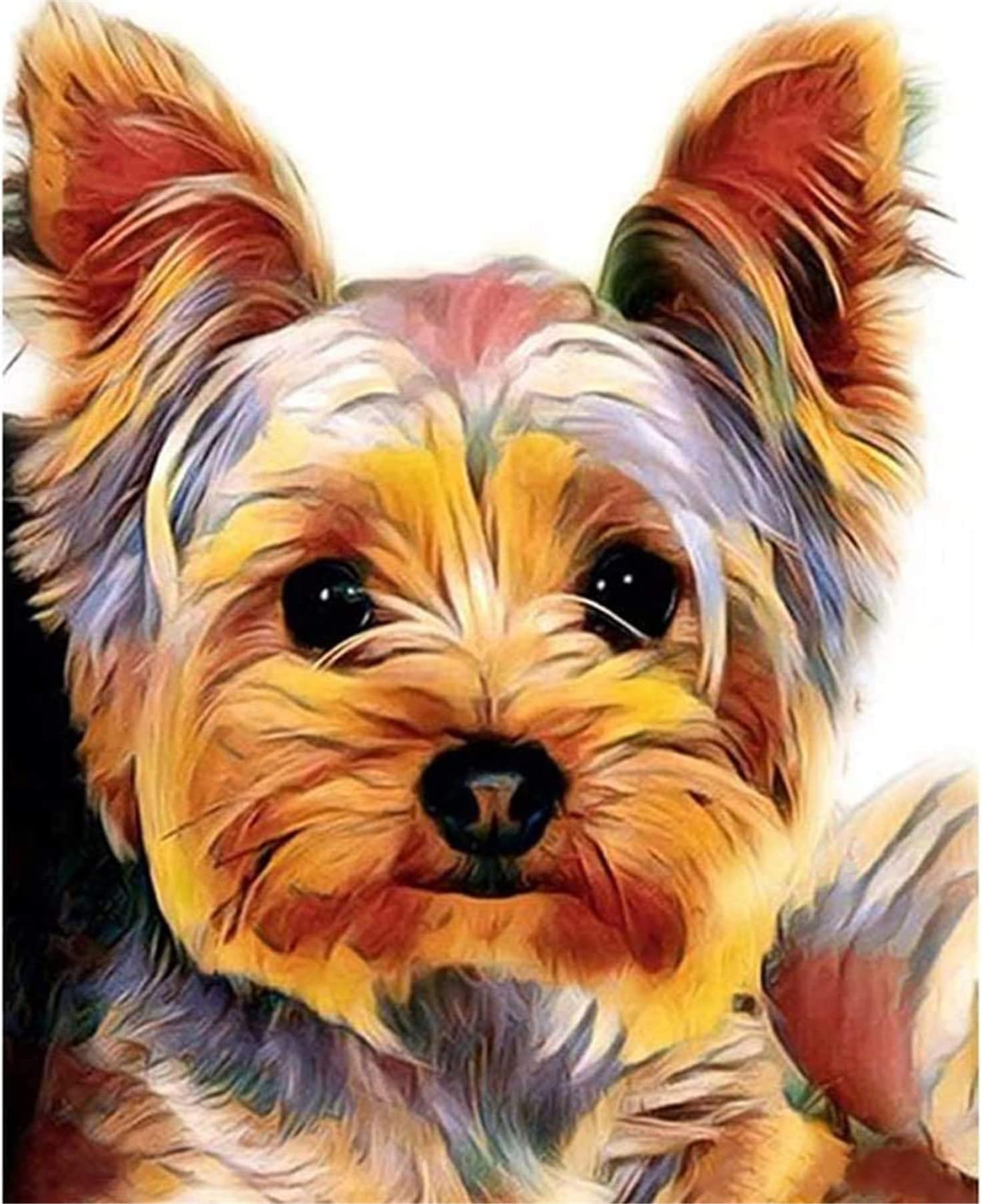 Cross Stitch Kits Stamped, OWN4B Lovely Dog Printed Pattern 11CT 14.2x18.1 inch DIY Embroidery Kit (Puppy)