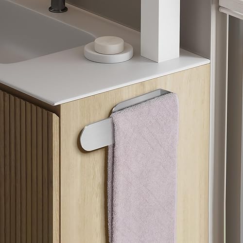 Miniatura 2 de Toallero de mano, soporte autoadhesivo para toallas de baño, soporte para toallas de mano de acero inoxidable SUS 304 para baño, toallero cepillado