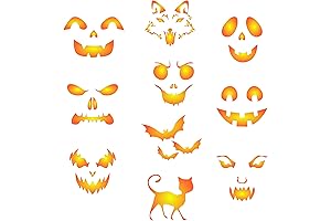 10 Halloween Coffee Set Stencils for Decorating Pumpkin Spice Lattes