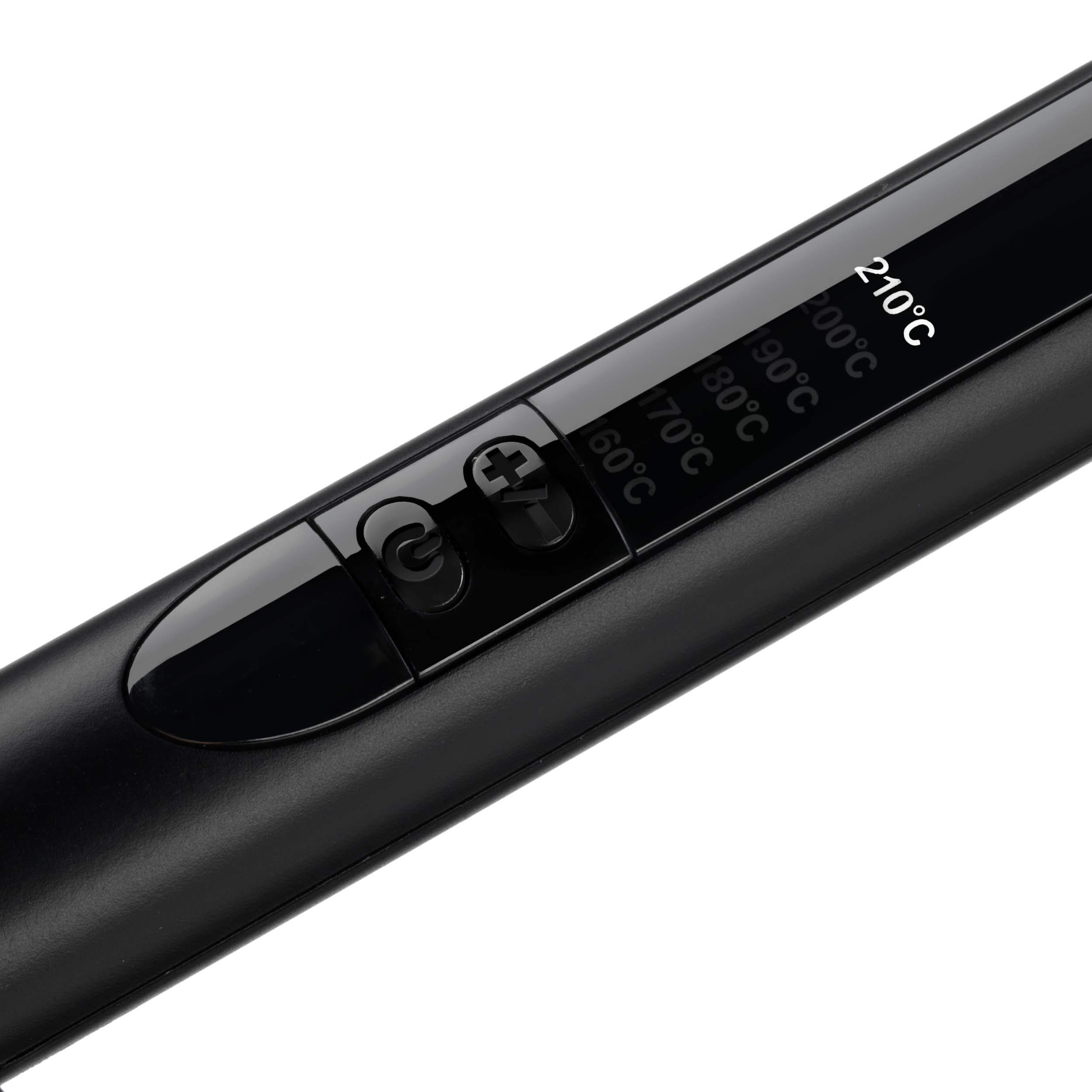 Babyliss C260E Easy Waves, Triferro Beach Waves Con Rivestimento In Ceramic Titanium, Nero & C449E Ferro Arricciacapelli Professionale Diametro 10 Mm, Rosa Nero