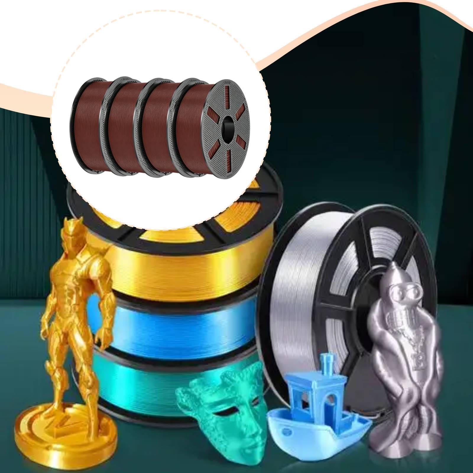 Milageto 4 para Impresora 3D, Suministros impresión, Gran Resistencia, fácil Usar, Accesorios, Buen Moldeado, Rendimiento, 1,75 mm, Color Chocolate
