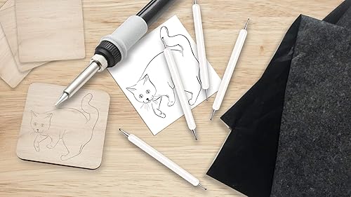 Miniatura 5 de Selizo 22 piezas de madera en blanco sin terminar de 4 pulgadas, rebanadas de madera sin terminar recortes de madera para quemar madera, papel de