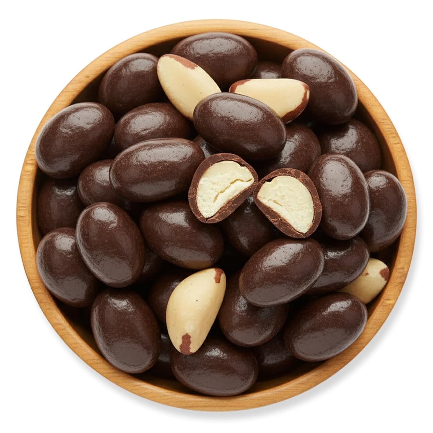 NY Spice Shop Dark Chocolate Brazil Nuts - 1 Pound Gourmet Chocolate Covered Nuts for Baking, Desserts, Snacks, Gifts, Parties, Romantic Treats, and Holiday Celebrations