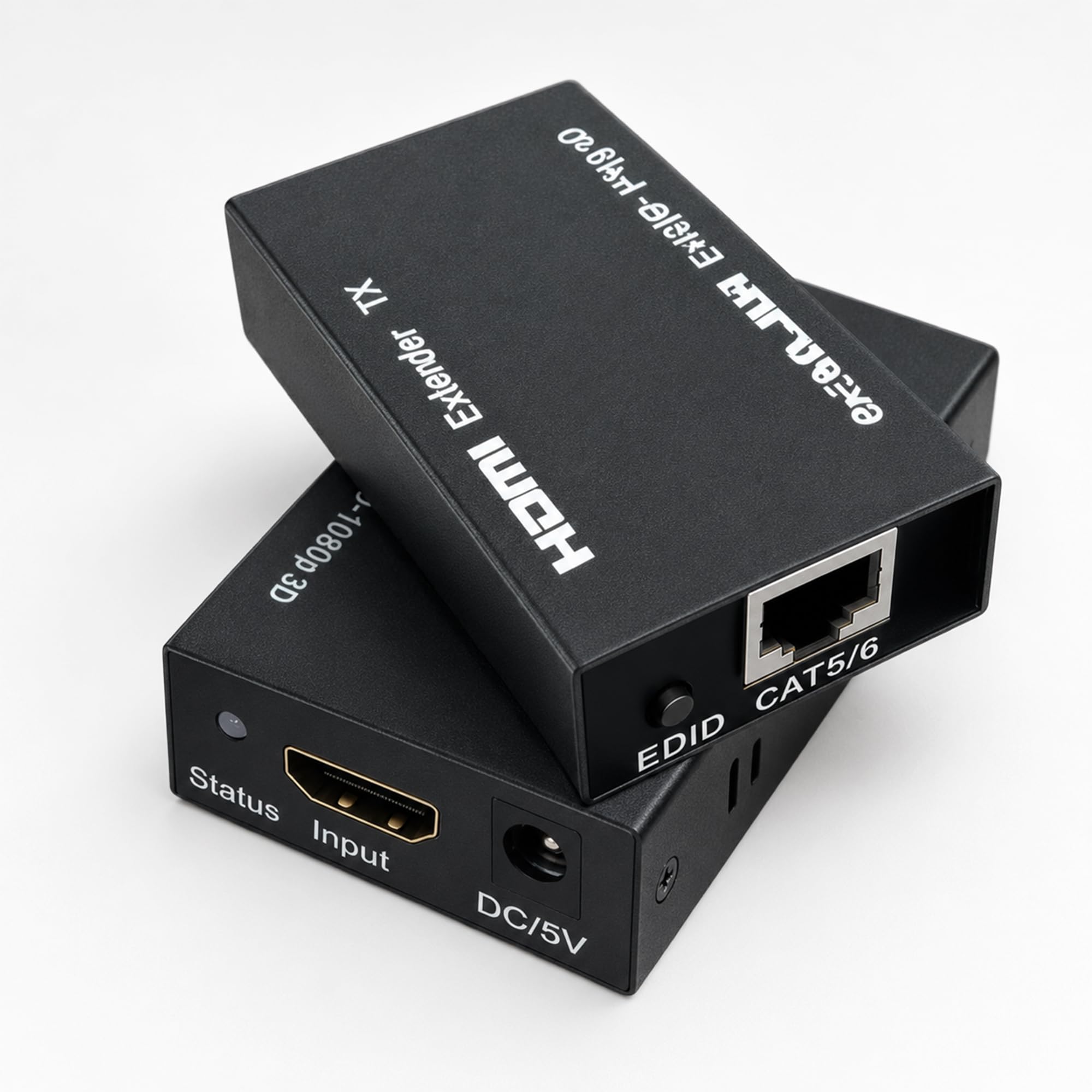 Extensor HDMI 60m con POC alimentado por cable Cat6 para conectar TV y proyector 7