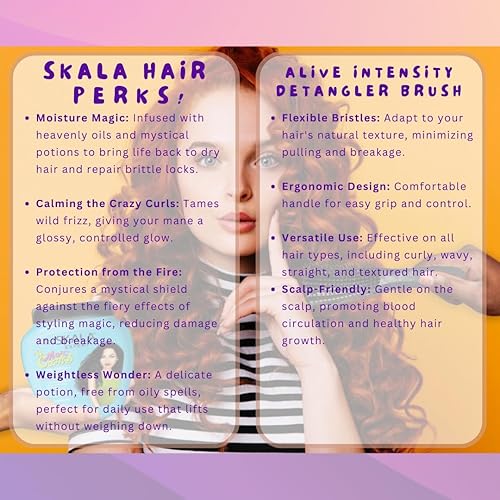 Miniatura 4 de Paquete de pelo rizado Skala Perfect Curls Skala con cepillo desenredante y gorro de satén Silk Alive Intensidad para cabello rizado
