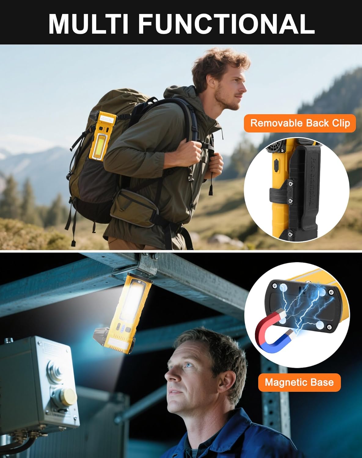 Compressed Air Duster, 130000RPM Electric Air Duster with LED Display, 2 Gear Adjustable Cordless Air Blower Magnetic Base, 8000mAh Rechargeable Air Duster for PC, Keyboard, Car, Outdoors, Home