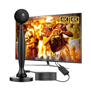 2025 Digital TV Antenna Indoor Antenna for Smart TV for Local Channels, Easy to Install, Amplified Long Range Reception HDTV Antenna Without Cable for All TVs with Signal Booster Support 4K 1080p - Amazon product rated Grade A