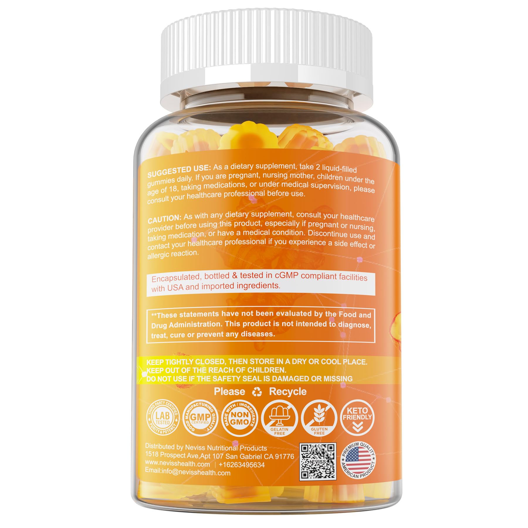 Turmeric Curcumin Gummies 1000mg + MCT Oil & Black Pepper, Ultra Absorption — Amazon image 9