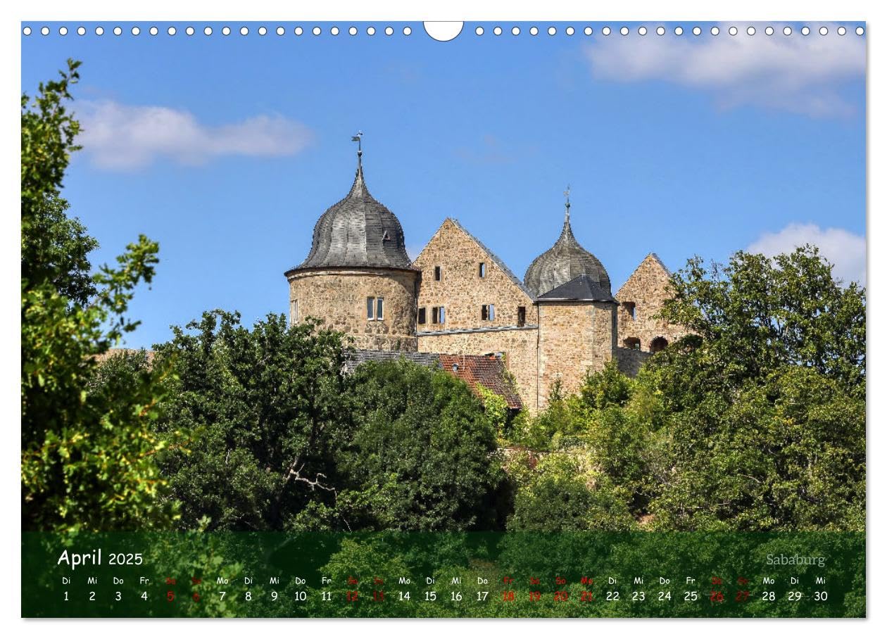 Burgen, Schlösser, Herrenhäuser im Weserbergland (Wandkalender 2025 DIN A3 quer), CALVENDO Monatskalender: Zauberhafte Impressionen der Weserrenaissance (CALVENDO Orte)