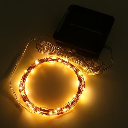 Miniatura 2 de Guirnalda de luces solares mini corta al aire libre LED de hadas de 15 pies 50 LED impermeable para manualidades de jardín