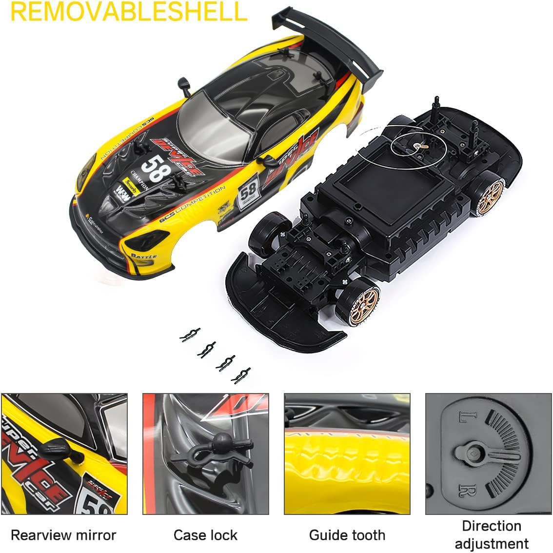 Buy Mostop GT RC Drift Racing Car 1/16 Scale Remote Control Drift Car