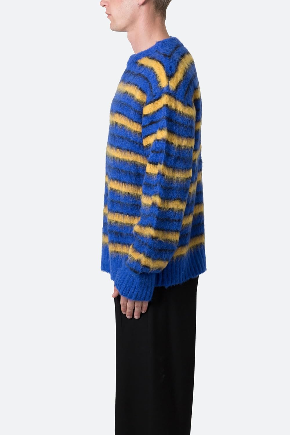 mnml Men's Mnml Men's Striped Mohair Sweater
