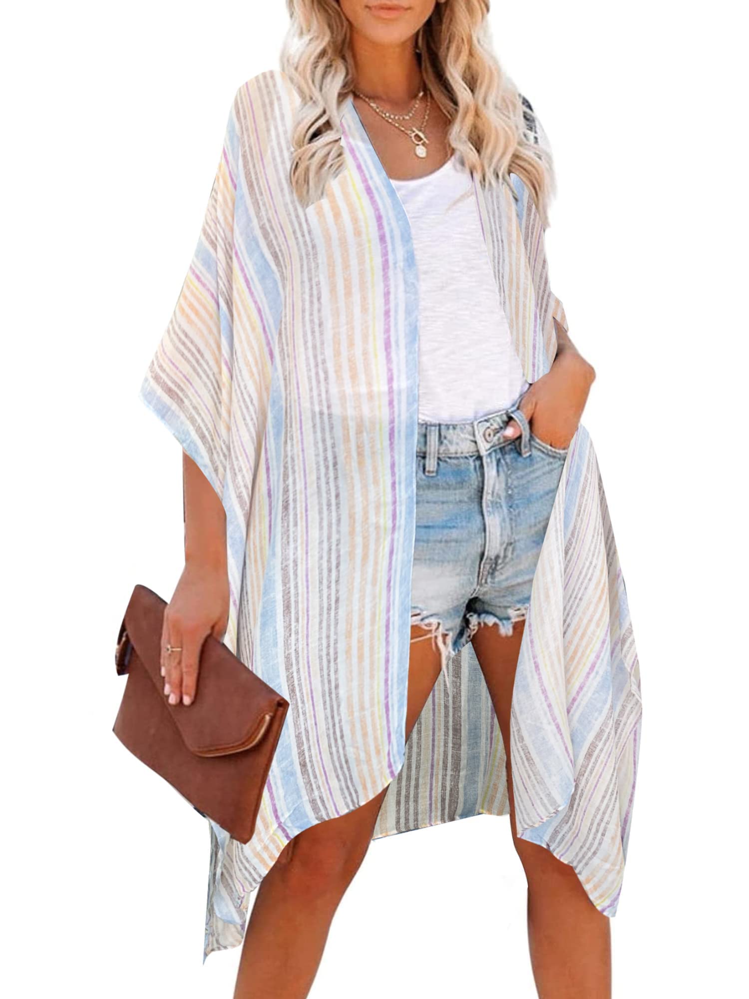 Moss Rose Women Summer Bikini Kimono Bathing Suit Cover Ups for Swimwear
