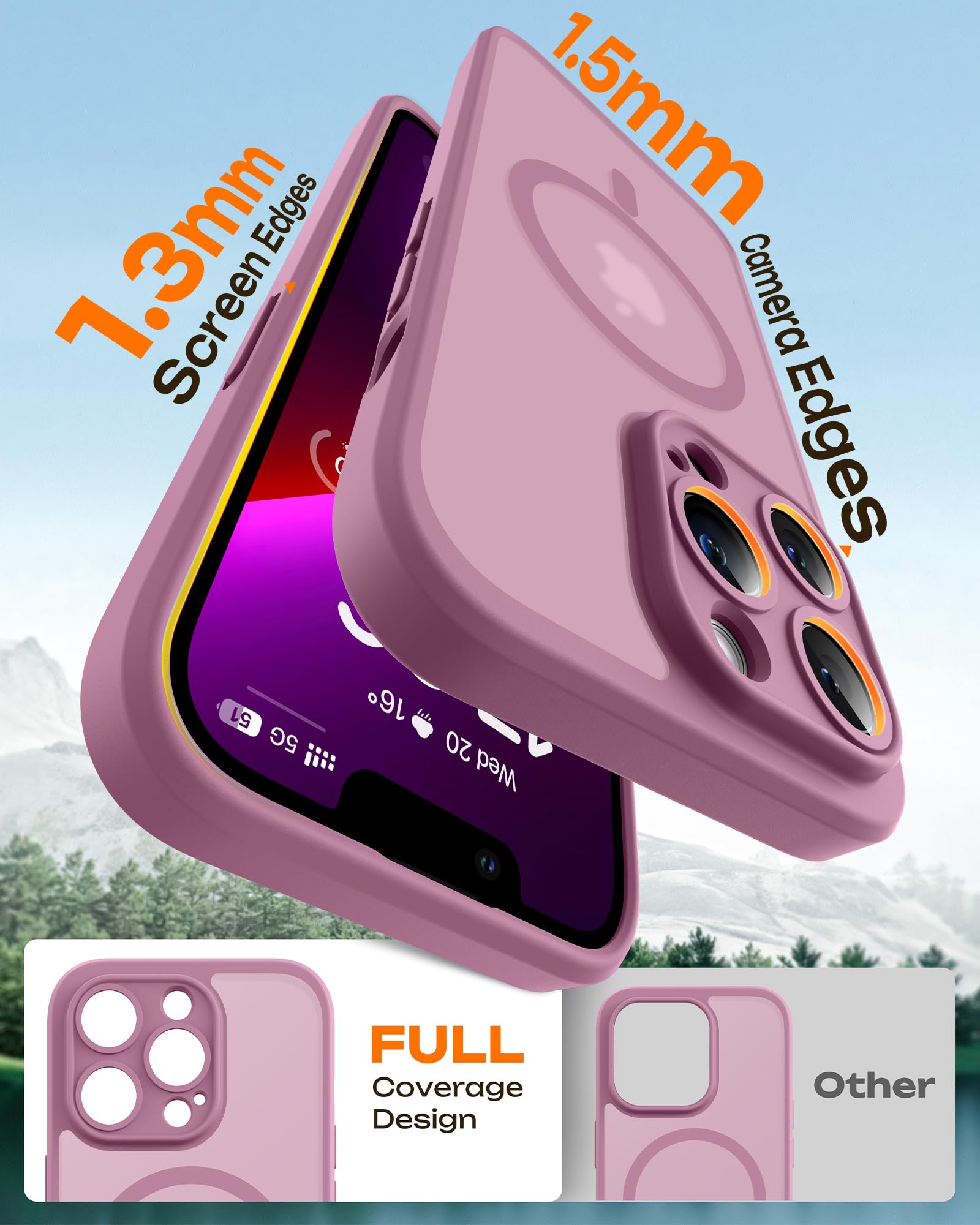 Amazon.com: TOCOL for iPhone 13 Pro Max Case, Compatible with