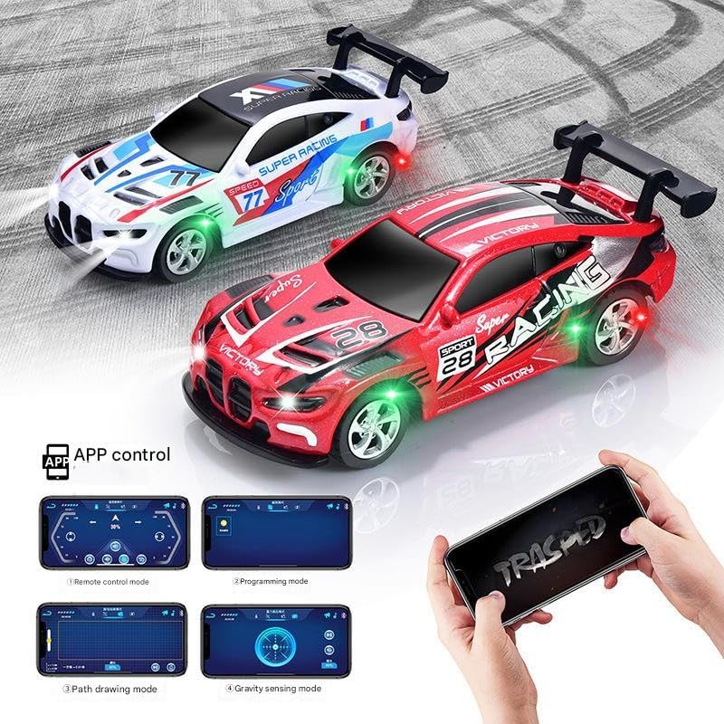 Image of Bestie toys 1:64 Scale APP Controllable Mini Alloy Toy Car 3 Speed Adjustment Type C Charging 2.4Ghz RC Toy Car for Kids Gift Toy(Mix Color As per Stock)