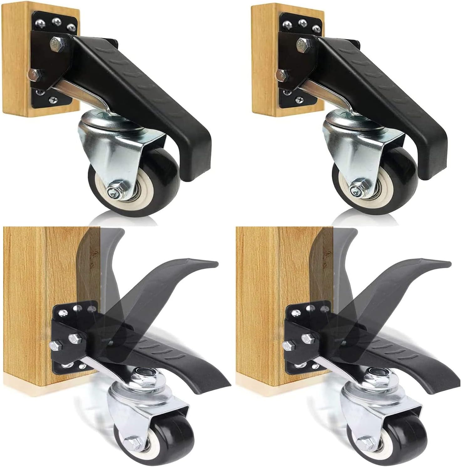 Workbench Caster kit Heavy Duty Worktable Caster for Portable Furniture Table Work Bench Casters Garage Table Saw
