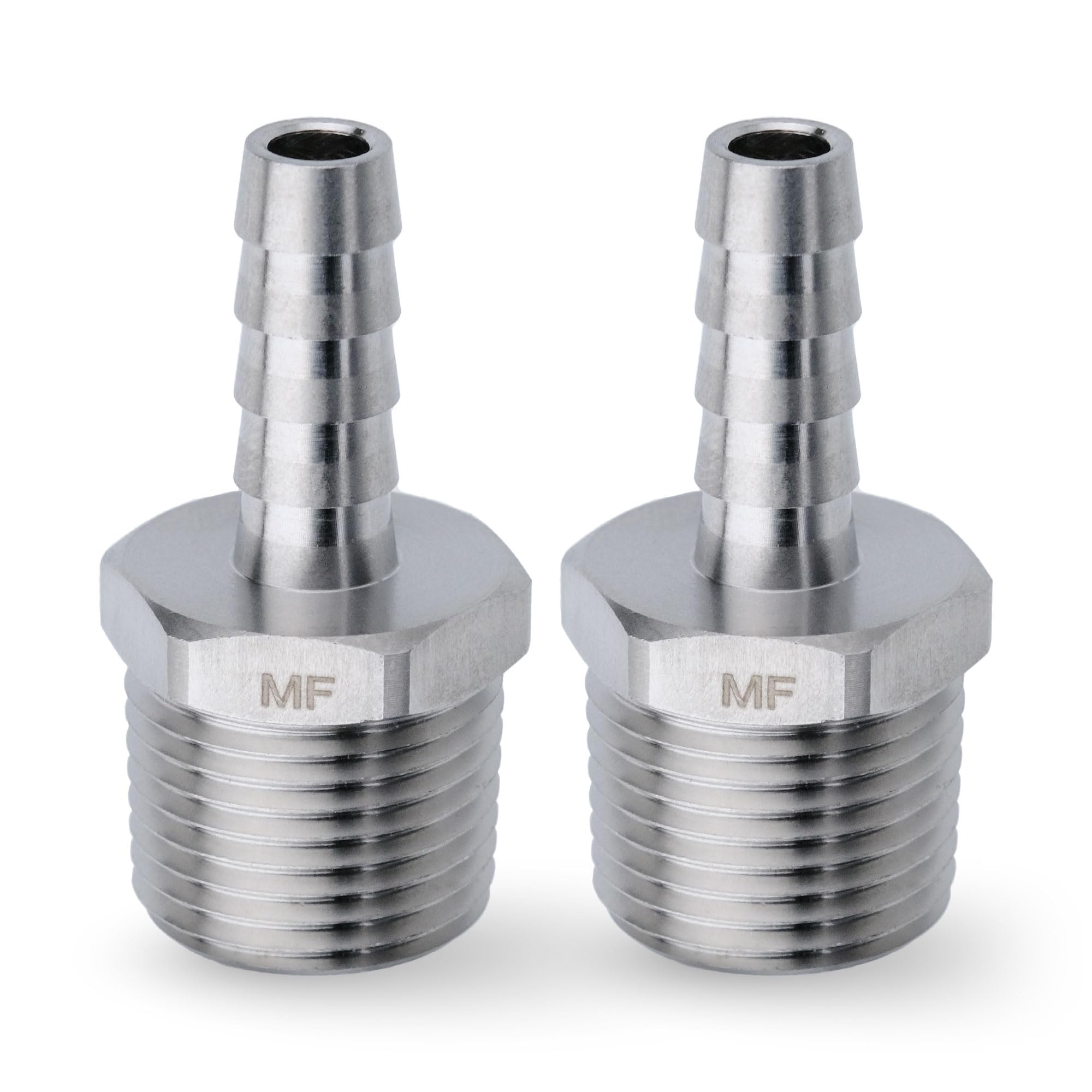 MAACFLOW - ステンレススチールホース継手、1/4インチホースIDバーブ x 3/8インチオスNPTアダプター(2個パック) Amazon.co.jp: MAACFLOW - ステンレススチールホース継手、1/4インチ