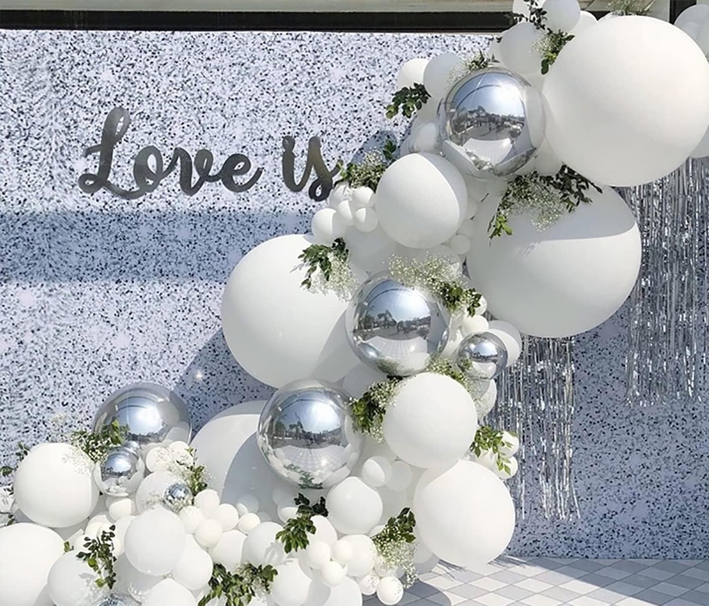 KALOR 18 Inch White Balloons, 10 Pcs White Matte Latex Balloons Big Round Balloons for Wedding, Baby Shower, Birthday Party and Event Decoration