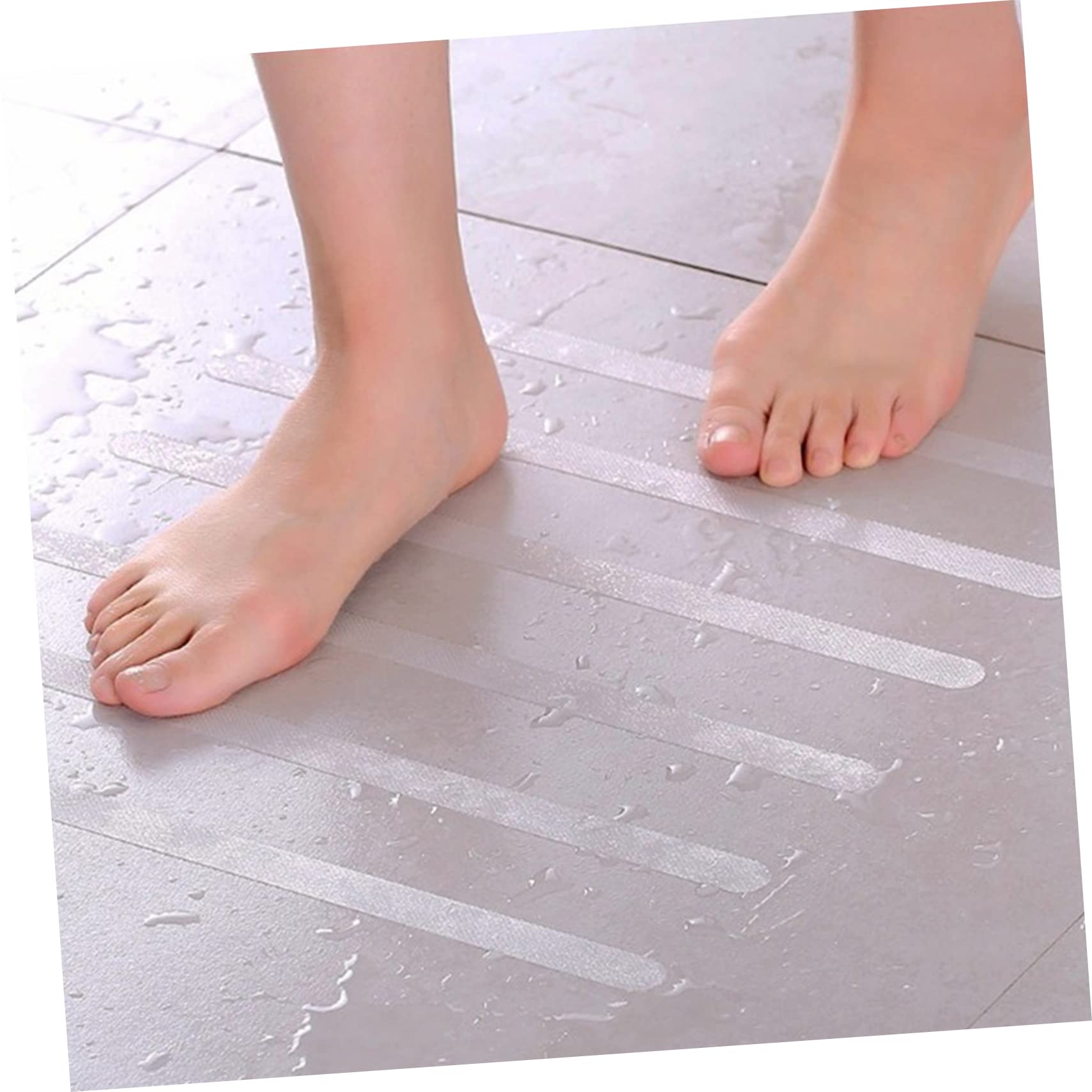 UPKOCH 144pezzi Adesivi Antiscivolo per Bagno Strisce Antiscivolo Peva per Superfici Lisce Completo per Scale e Vasche Due Formati Facili da Applicare e Rimuovere Sicuri e Resistenti