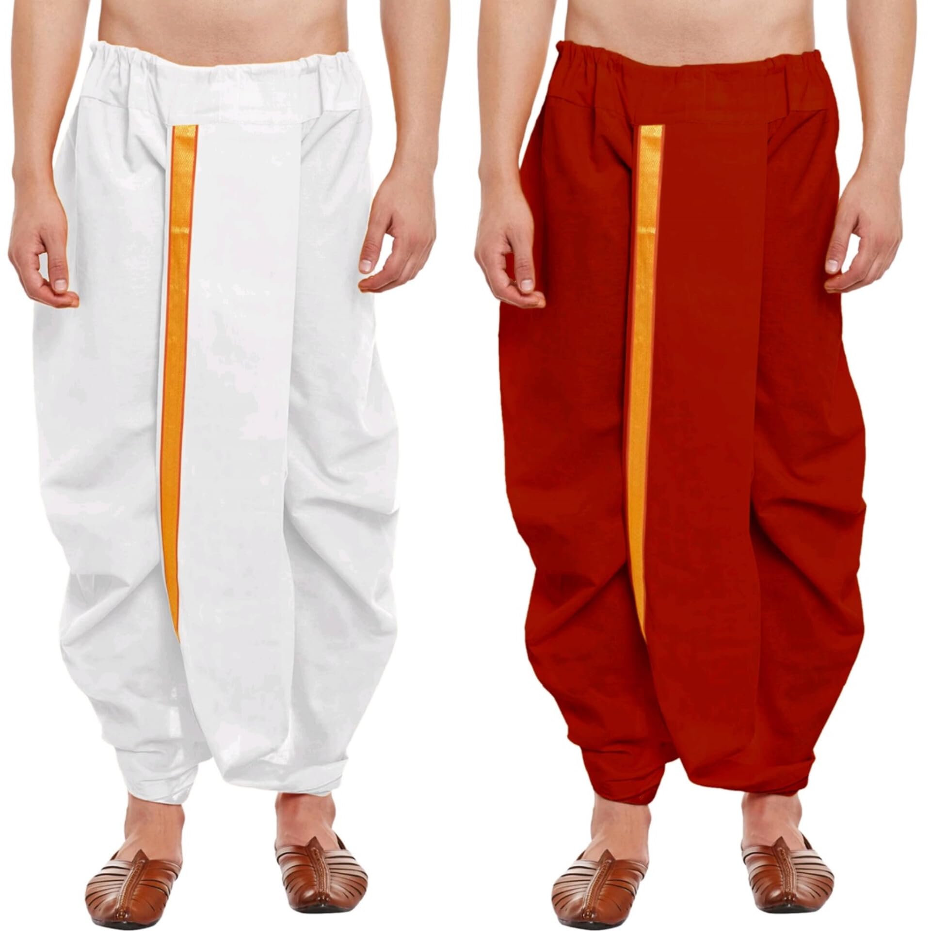 crystal revenue Ready to Wear Mahraj Dhoti for men (Elastic Readymade Dhoti Pant)-picture-25