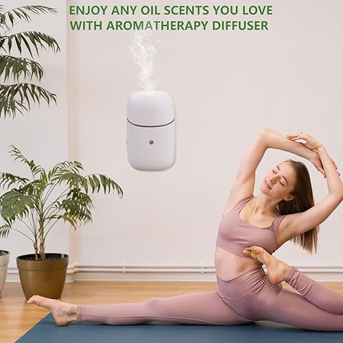 Miniatura 8 de Difusor de aceite esencial sin agua  Difusor enchufable de 0.3 onzas líquidas, máquina difusora de aire para dormitorio, baño, sala de estar, sala