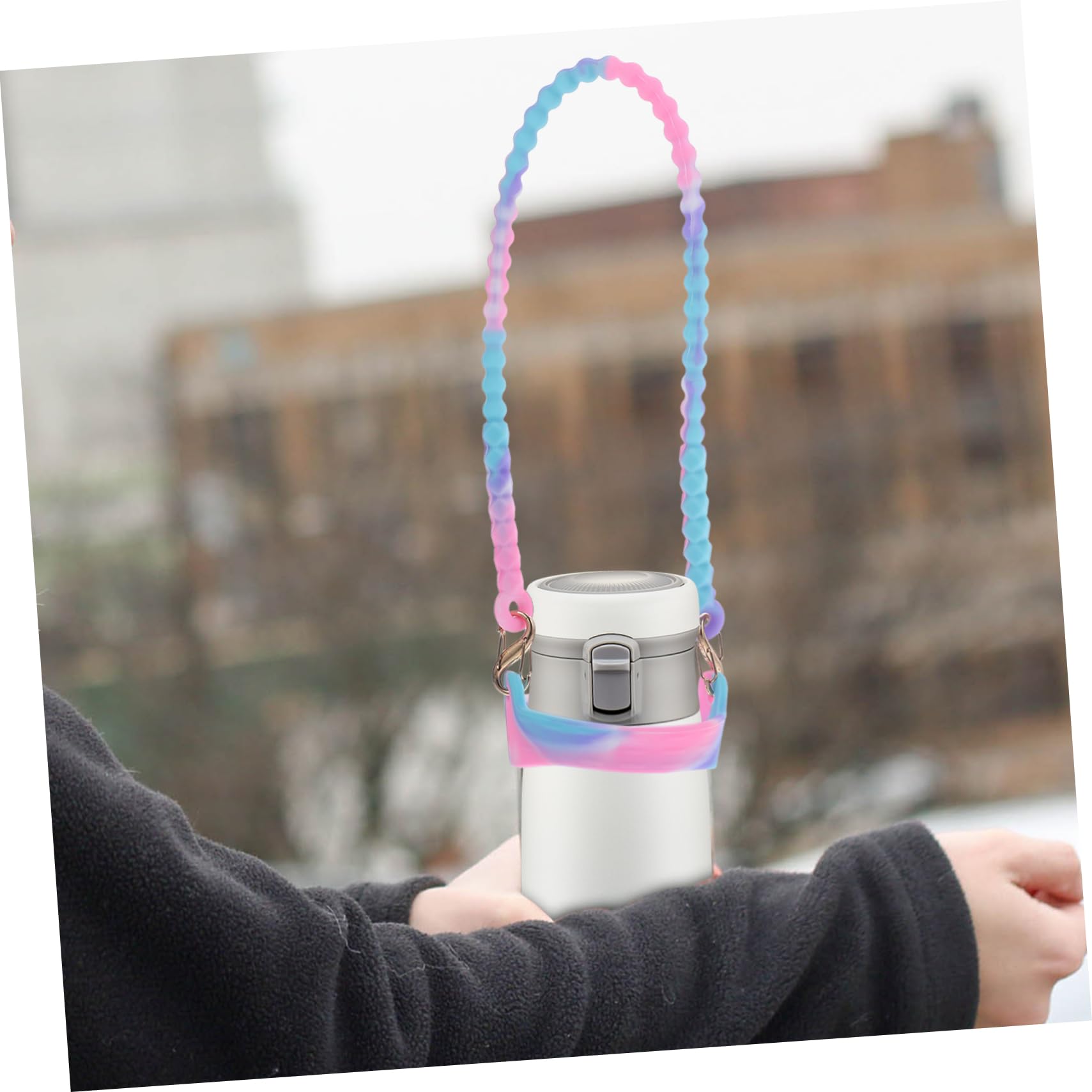 ibasenice Transport pour Bouteille Eau De Support Portable avec Ajustable pour Activités De Plein Air pour Randonnée Camping