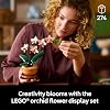 LEGO Botanicals Mini Orchid Building Set - Orquídea artificial para decoración del hogar, para adultos de 18+ años - Regalo para cumpleaños - Decoración de interiores para mesa, escritorio, oficina - 10343 3