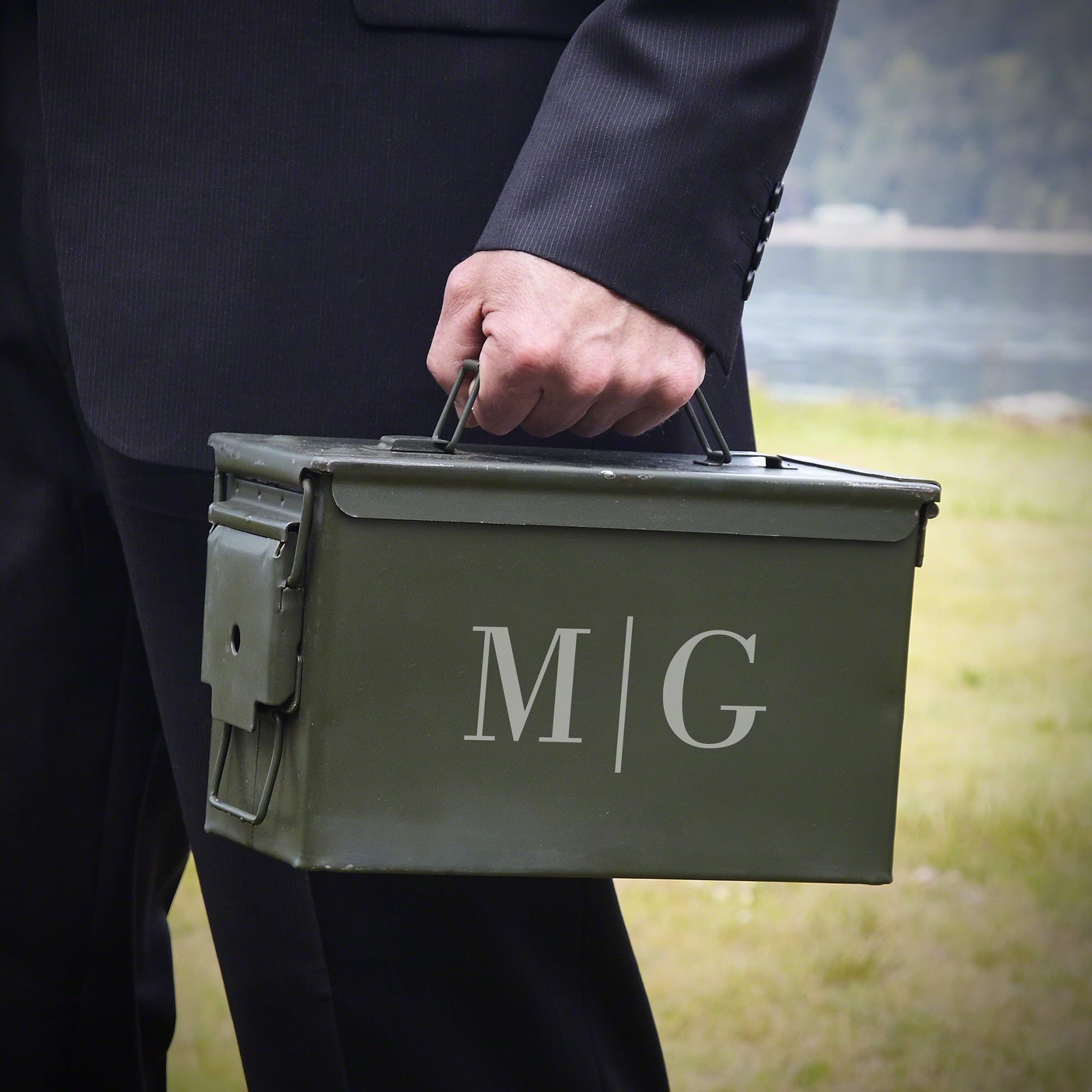 Amazon.com: Engraved 50 Cal Ammo Can with Hatchet Axe, Metal Flask