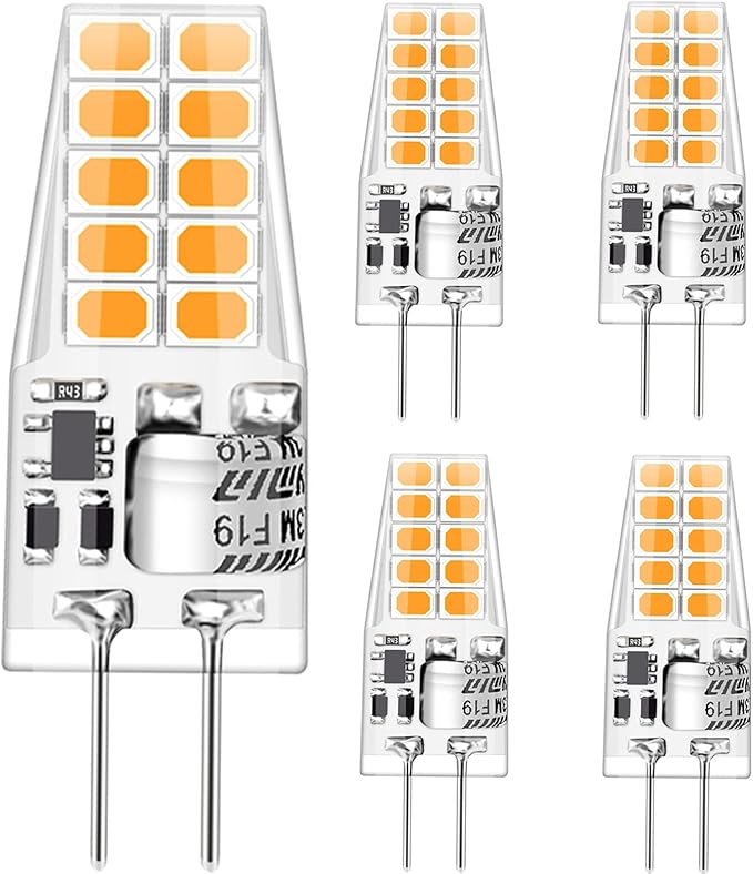 Auting G4 LED Bulbs, LED G4 Warm White 3000K, 3W G4 LED Bulbs