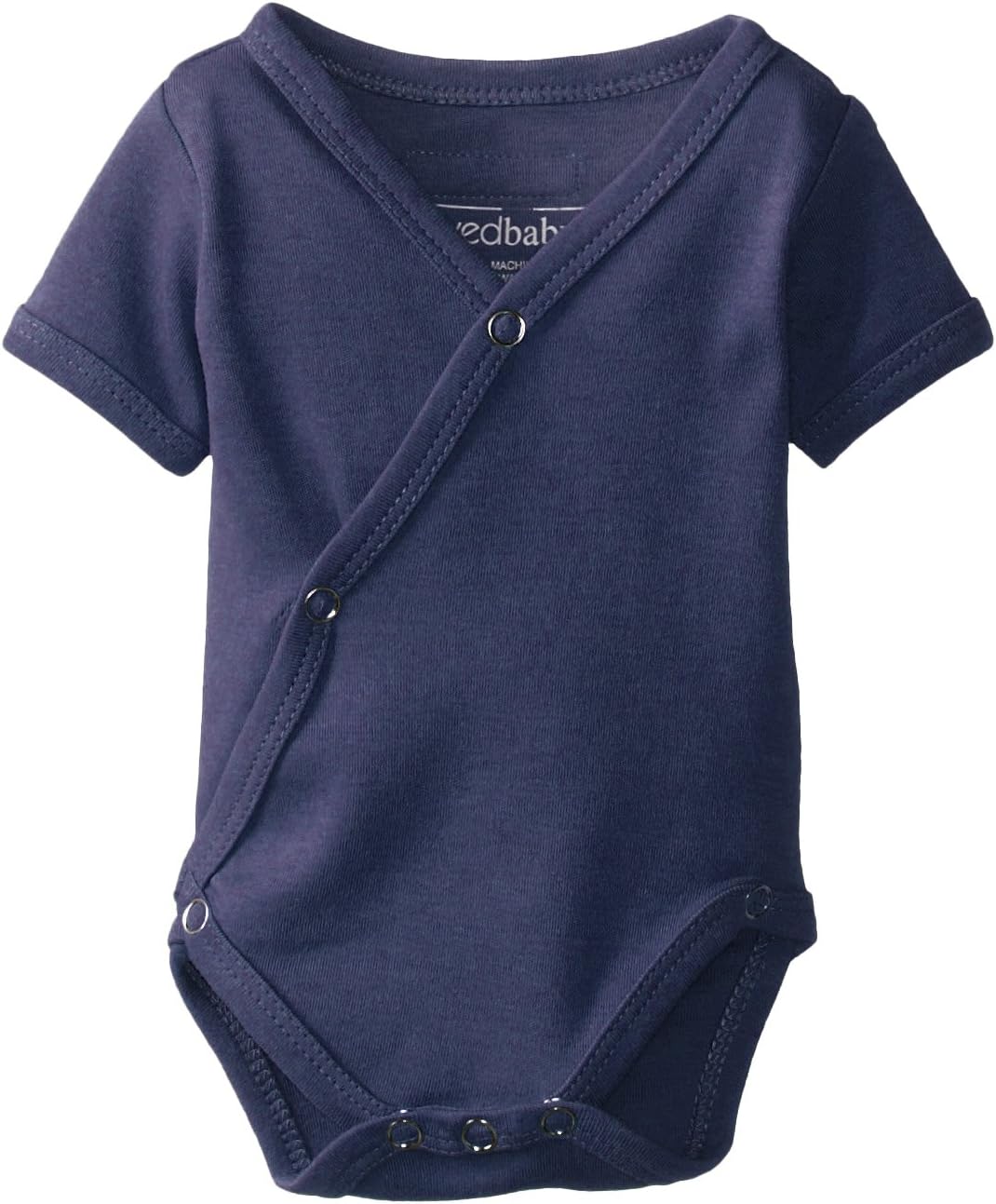 L'ovedbaby Unisex-Baby Newborn Organic Short-Sleeve Kimono Bodysuit