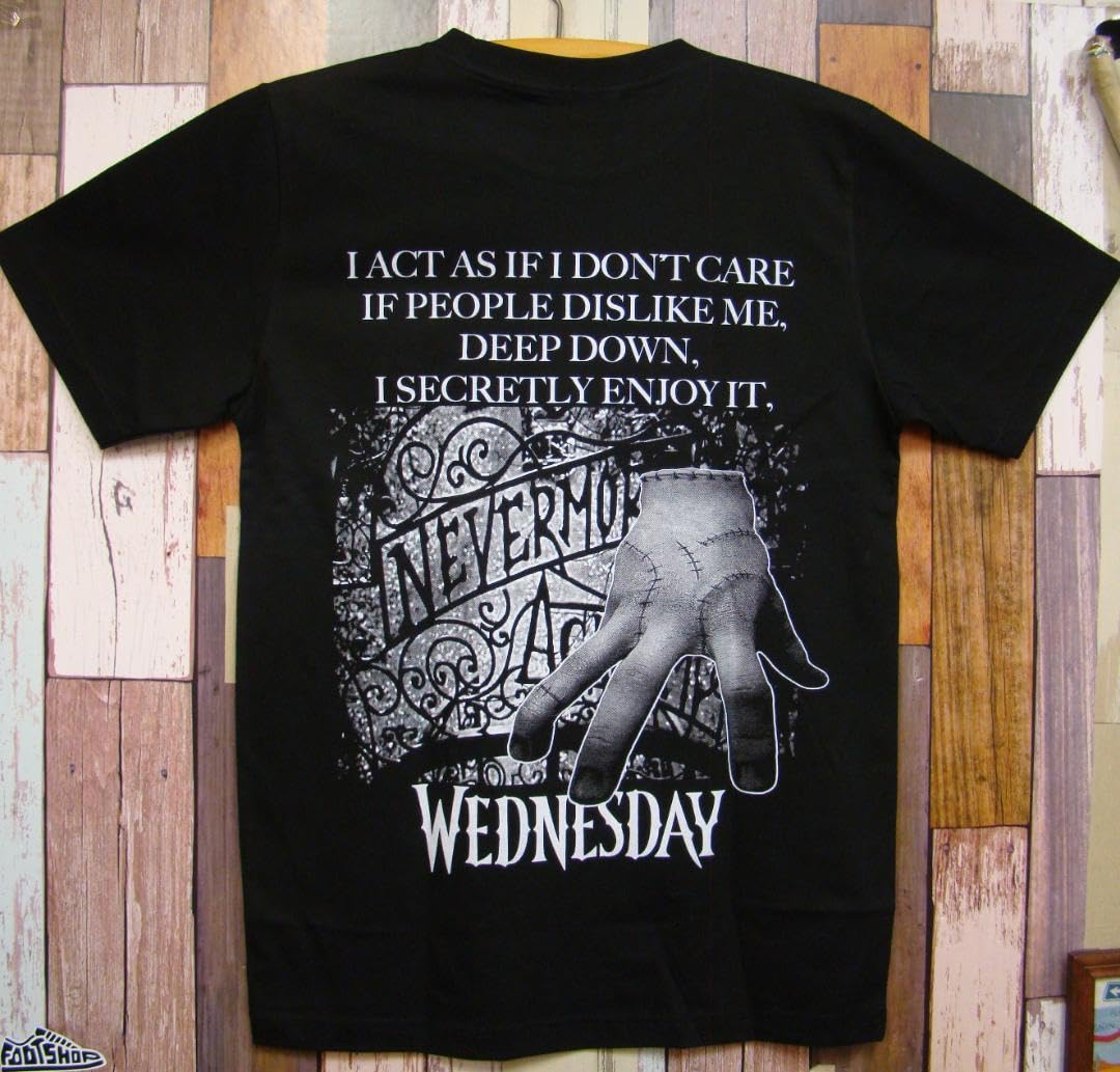 『*p様 アダムスファミリー ウェンズデー WEDNESDAY tシャツ 楽天市場】ウェンズデー Tシャツ 半袖 WEDNESDAY アダムス