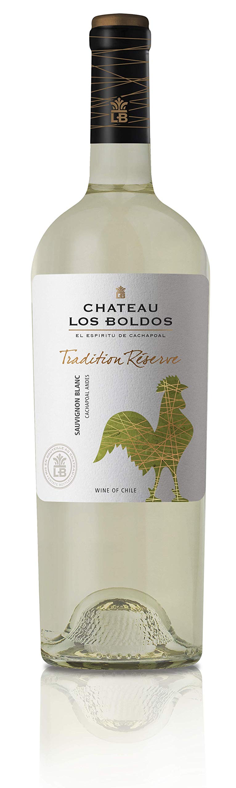 Vino Blanco Los Boldos Sauvignon Blanc Tradition Réserve - 6 botellas de 750 ml - Total: 4500 ml