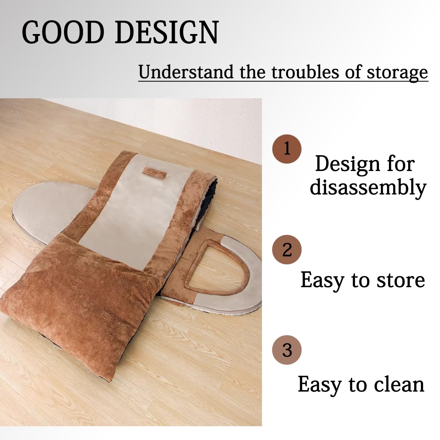 Grand lit pour chien 2 en 1 Lit de maison pour chien pour chat d'intérieur, grotte pour animaux de compagnie apaisante et chaude Lavable Lit de luxe pour chiens Déhoussable Lit anti-anxiété pour