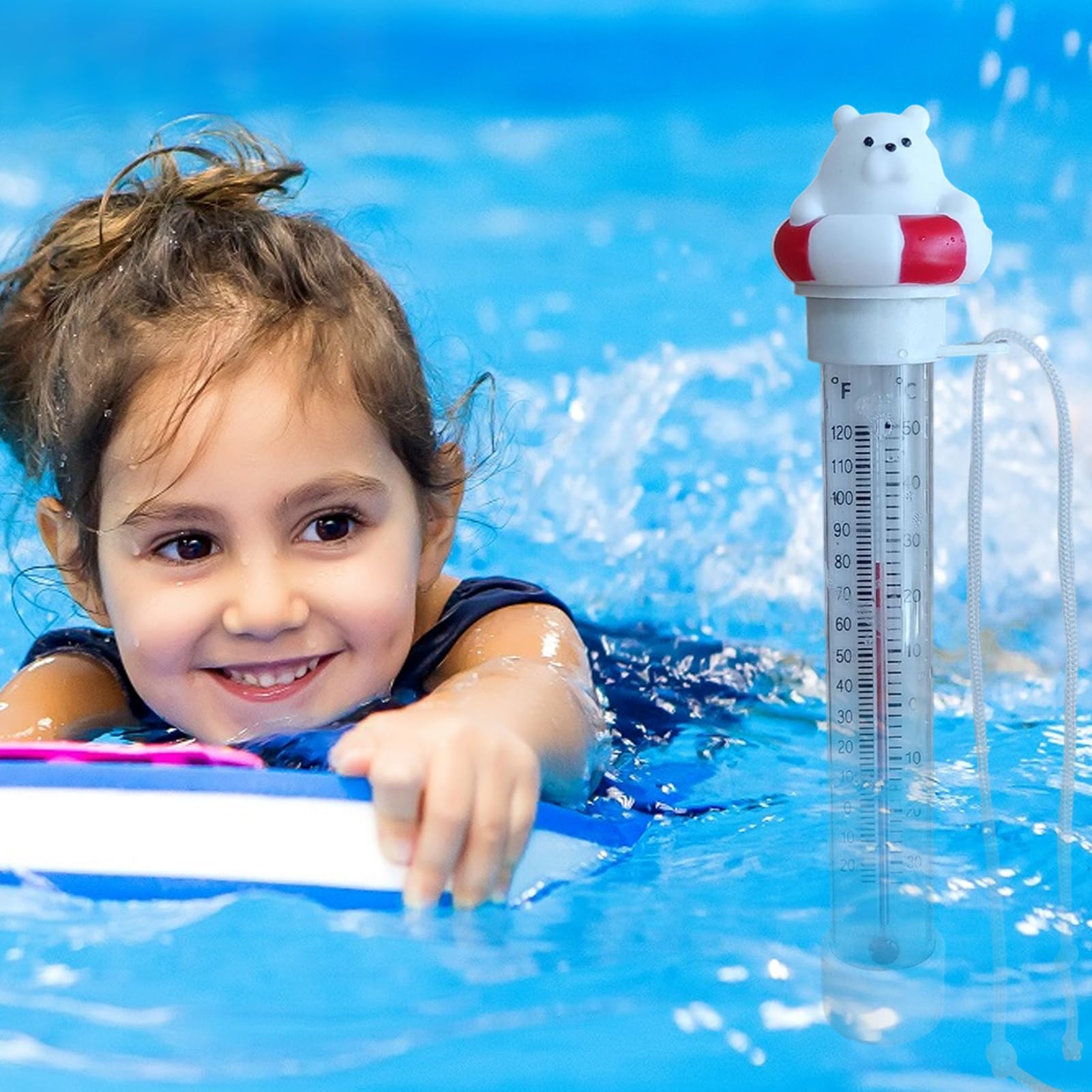 Termometro piscina Precisione Facile Lettura Impermeabile | Termometro Acqua per Idromassaggio Per vasca idromassaggio spa laghetto acquario interno ed esterno giardino cortile casa