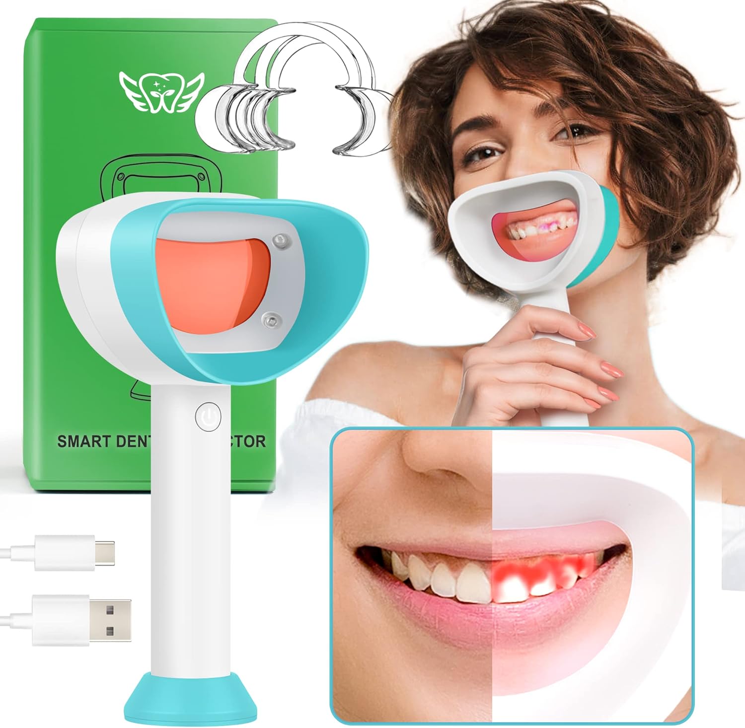 Dental Plaque Disclosing Monitor, Dental Tools to Show Plaque Instantly