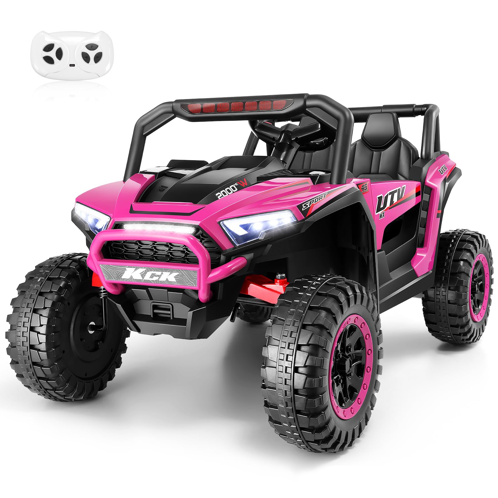 Hikole 24V Ride on Toys for Big Kids Seater, Kids UTV Seats w/Remote  Control, Kids Electric Cars UTV, Battery Power Operated Ride on Car for Kids