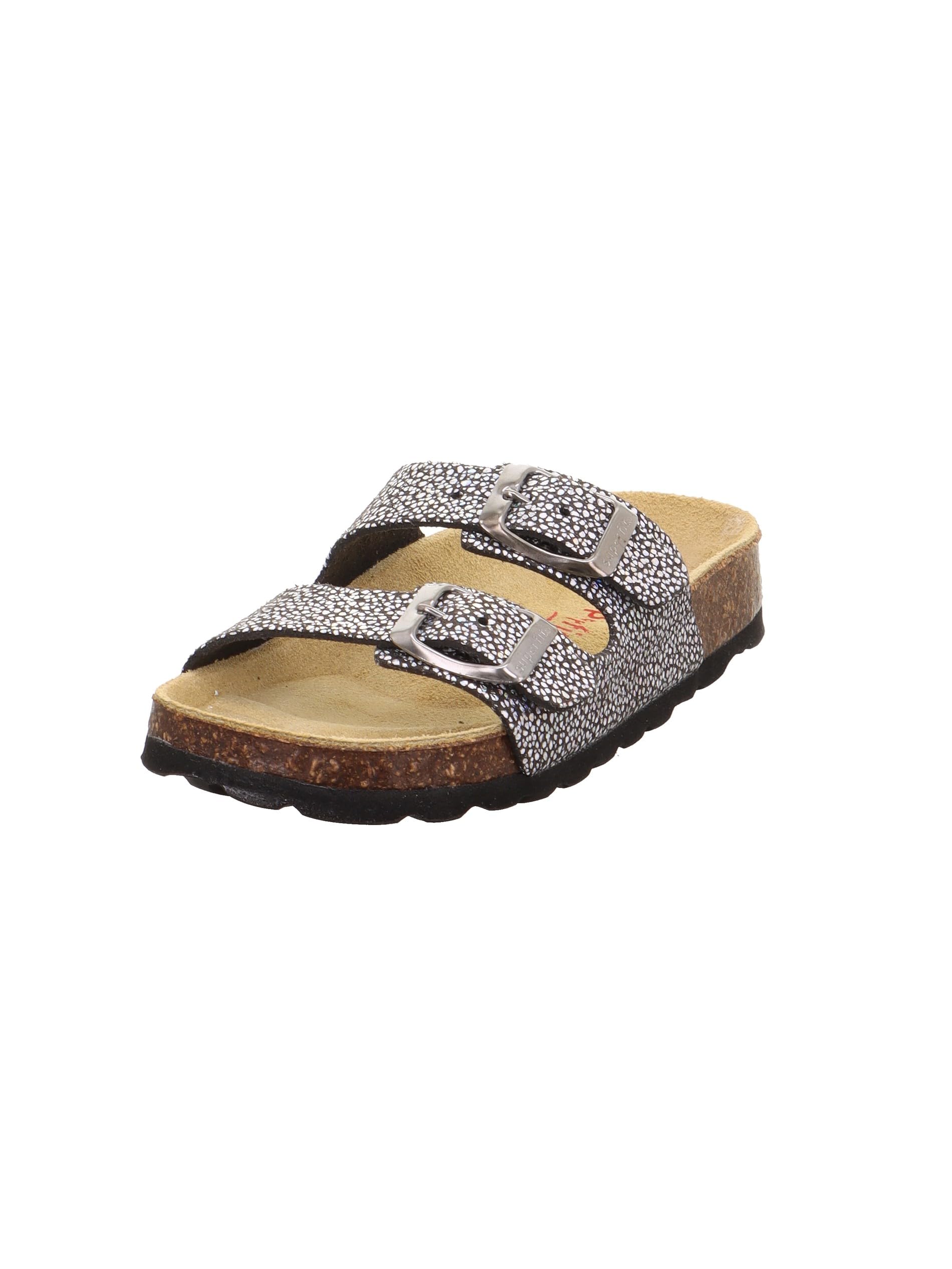 Superfit Fussbettpantoffel, Slippers Girls, Black 0050, 8 UK Child