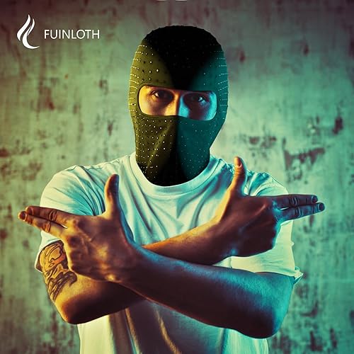 Miniatura 5 de Fuinloth Balaclava Face Mask, Summer Cooling Neck Gaiter, UV Protector Motorcycle Ski Scarf for MenWomen