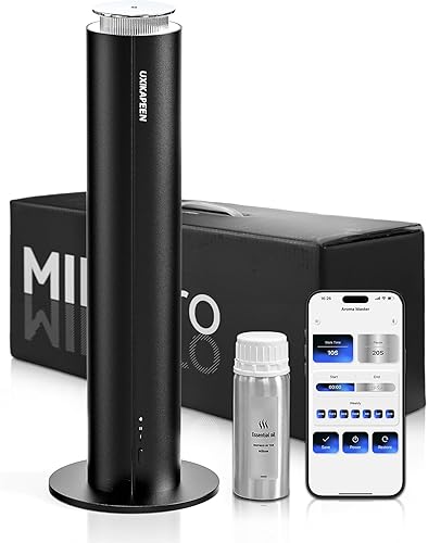 Difusores para habitación grande del hogar, difusor de aceite esencial sin agua con cobertura de 2000 pies cuadrados, difusor inalámbrico a pilas,