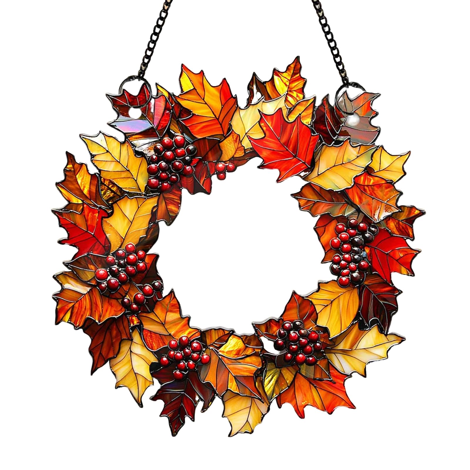 Birds Sunflowers Suncatchers Decors for Window Hanging, Artificial Green Plant Decors Women, Mom Acrylic Window Hanging