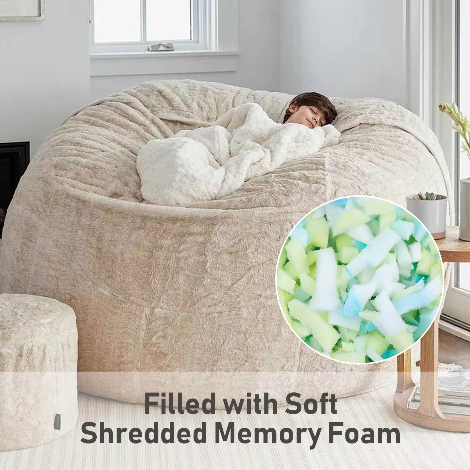 Amazon.com: FIEATES 10 LBS Bean Bag Filler Resuable Shredded