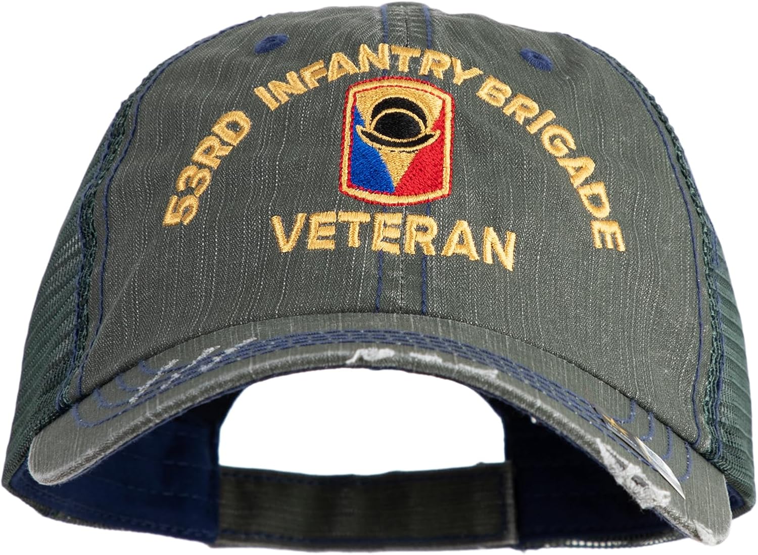 U.S. Army 53rd Infantry Brigade Embroidered Low Profile Special Cotton Mesh Cap