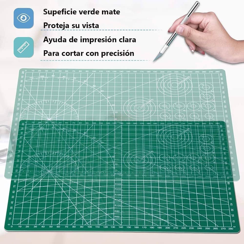 Base de Corte A1 -Tabla de Corte Alfombrilla de Corte Esterilla de Corte para Costura Manualidades,Tapete de Corte Autocicatrizante (90x60cm)