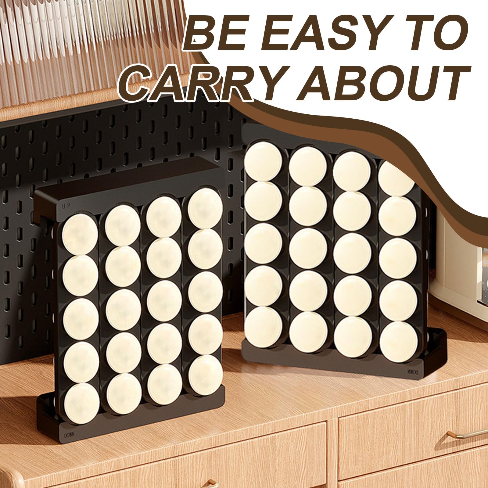 Kaffeekapsel Halter Für Wand & Tisch - Organizer Für 20 Kapseln Ohne Bohren